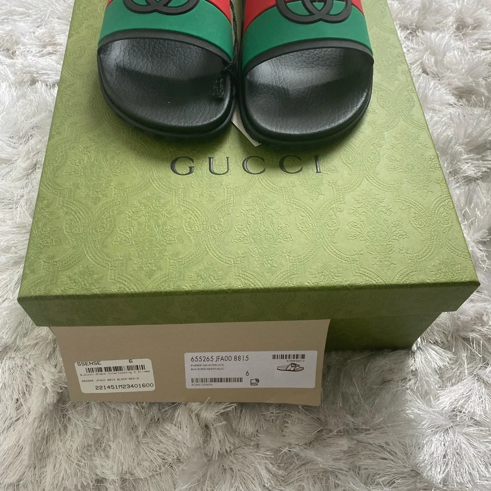 Gucci Women’s Sandals size 6 but fits 9.  Brand New - Picture 5 of 6